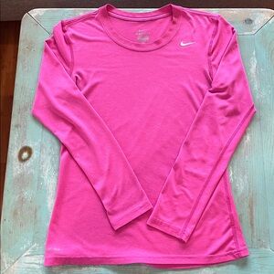 Nike Dri Fit pink  Long Sleeve Top